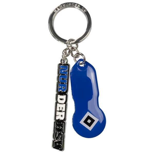 Hamburger SV HSV Schlüsselanhänger Logo Blau ca. 16,5 x 6,5 x 0,5 cm
